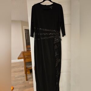 Elegant Black Sequin Dress